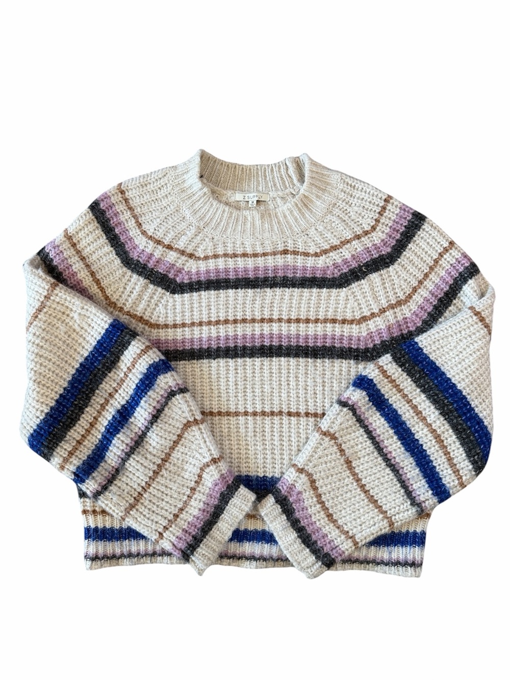 Cozy Striped Crewneck Sweater